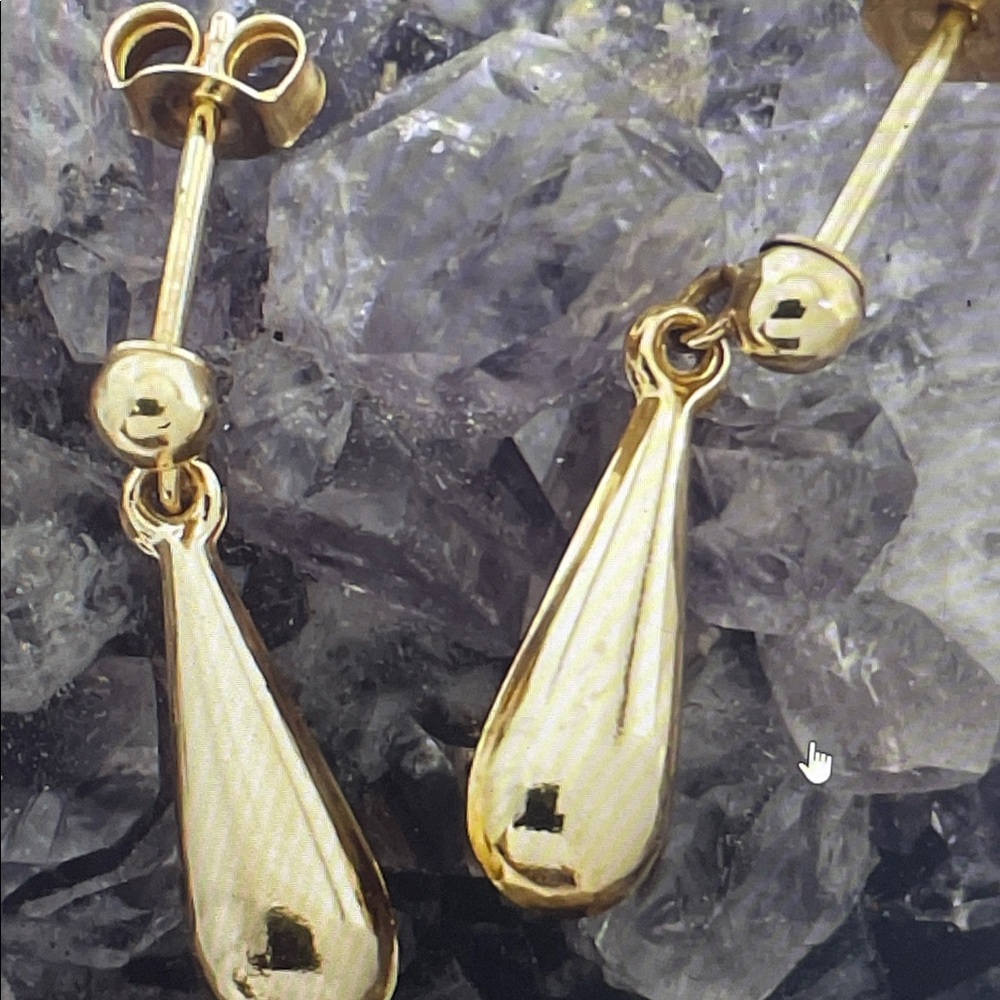 14K Gold Drop Earrings